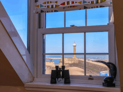 Whitby budget seafront apartment for four