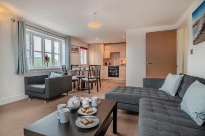 West Bay holiday apartment with parking