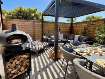 Camber Sands beach house with pizza oven