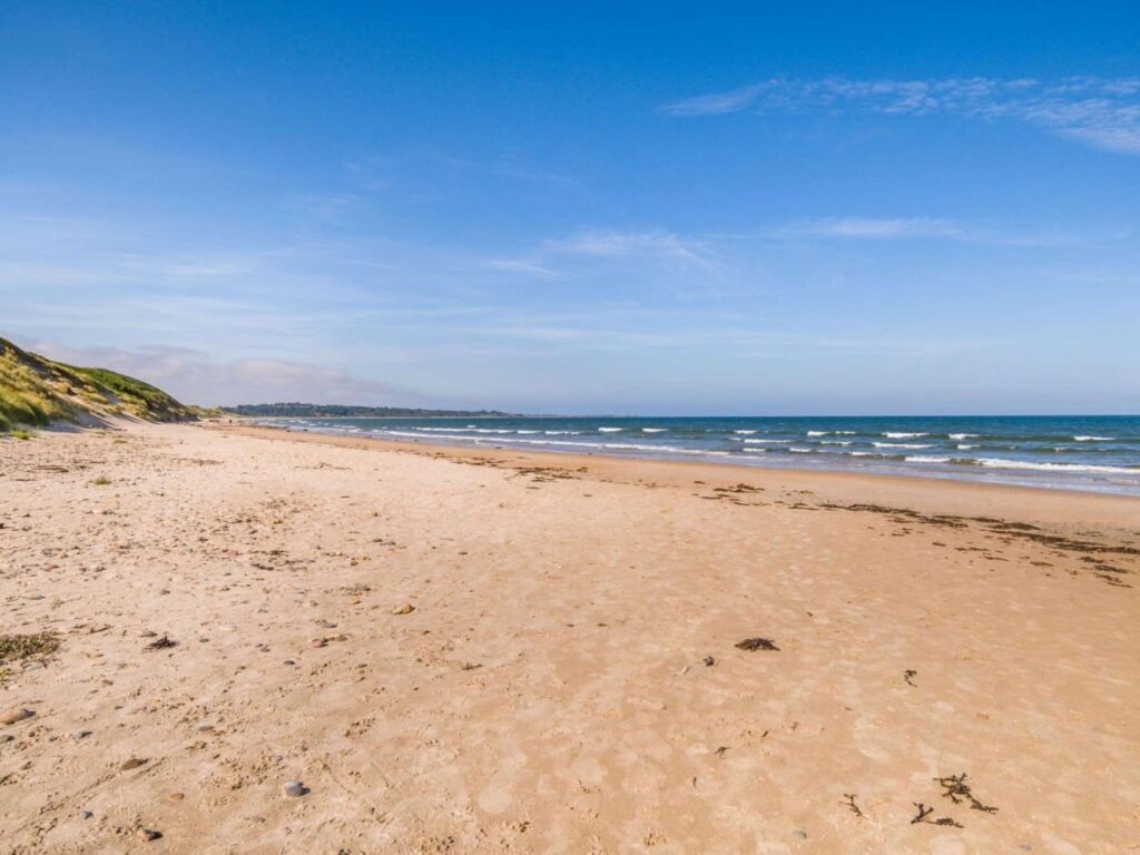 Warkworth beach on a sunny day