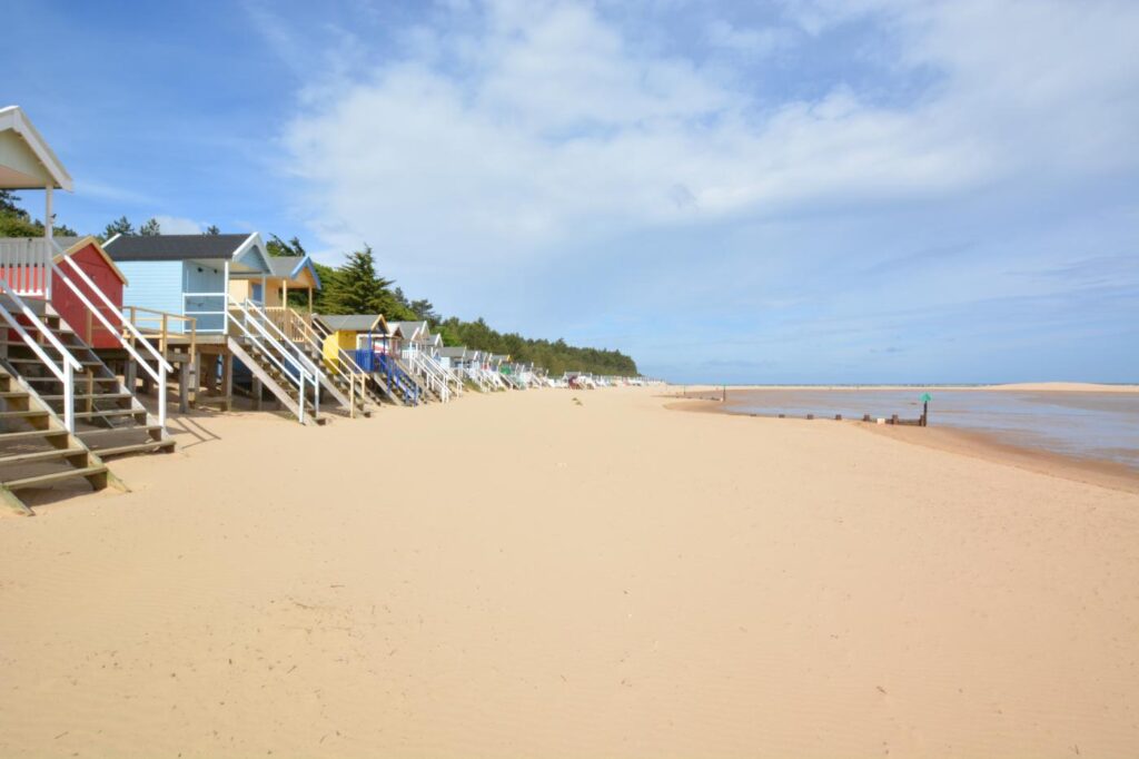 Beach huts on Wells-next-the-Sea beach