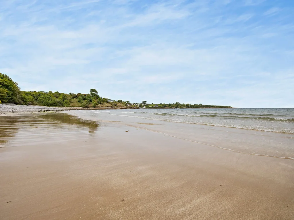Tide going out on Benllech Beach on the Isle of Anglesey