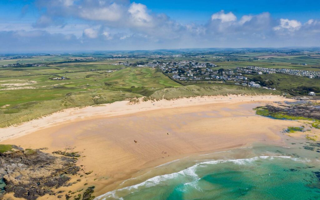 Dog friendly beach at Constantine Bay