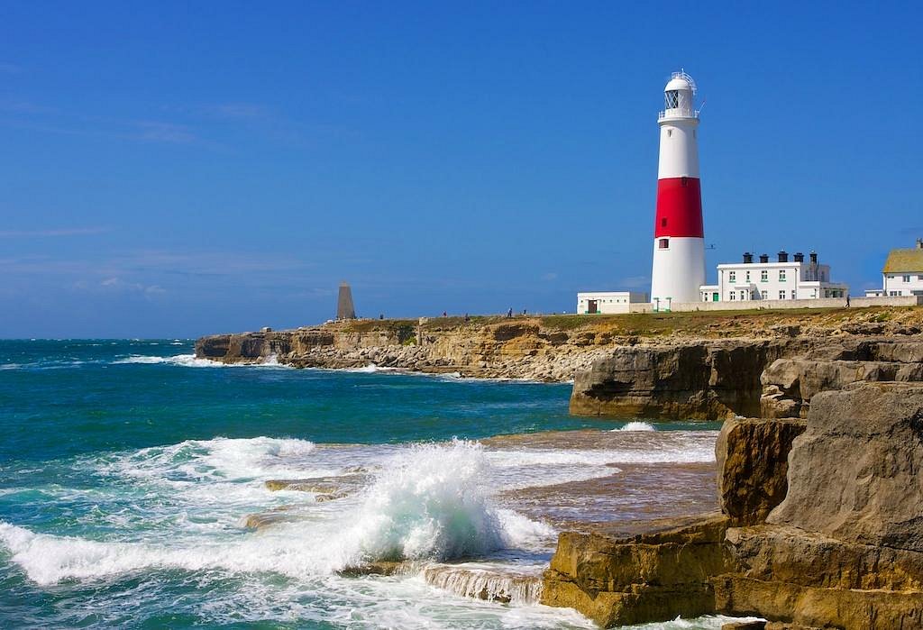 Portland Bill Lighthouse on the southernmost tip of the Isle of Portland in Dorset.