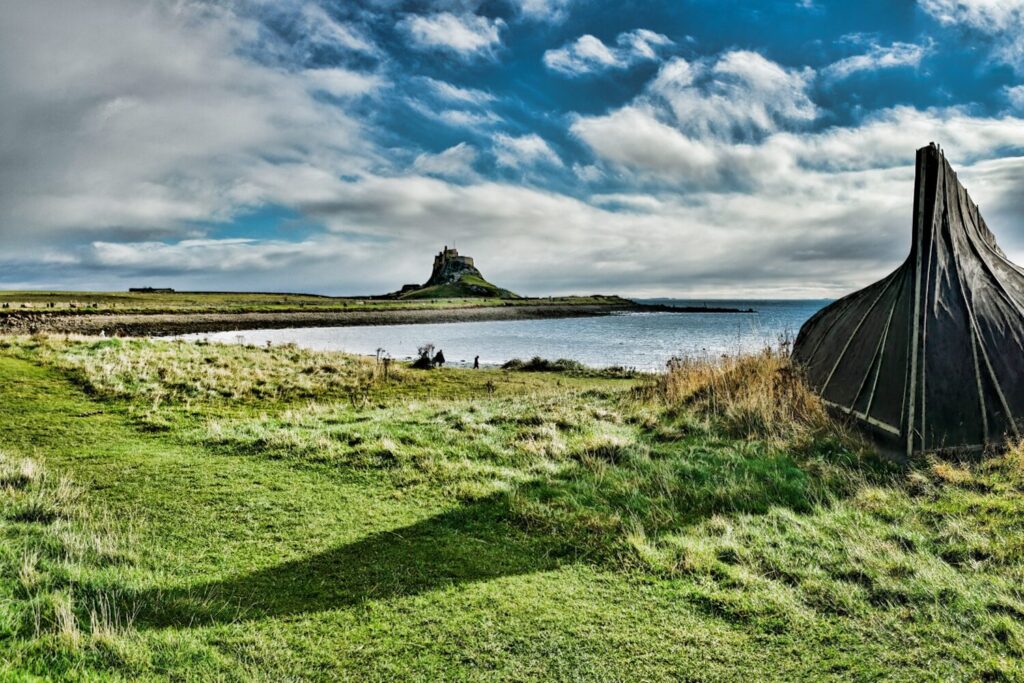 The view from Holy Island on the Northumbrian Coast