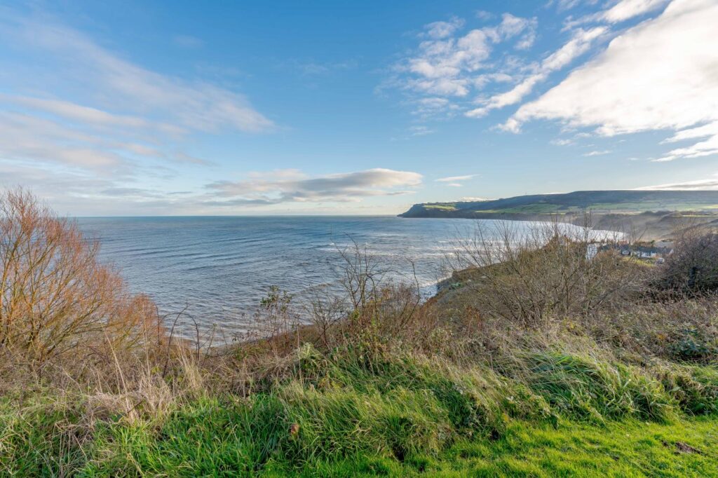 Overlooking Robin Hood's Bay from the coastal path