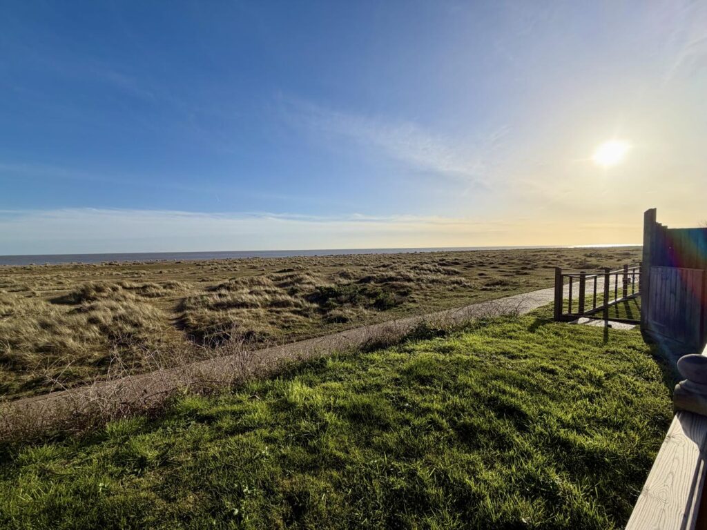 View across the beach at Lowestoft in Suffolk
