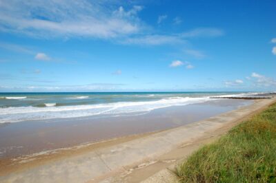 Norfolk dog friendly beach on a sunny day