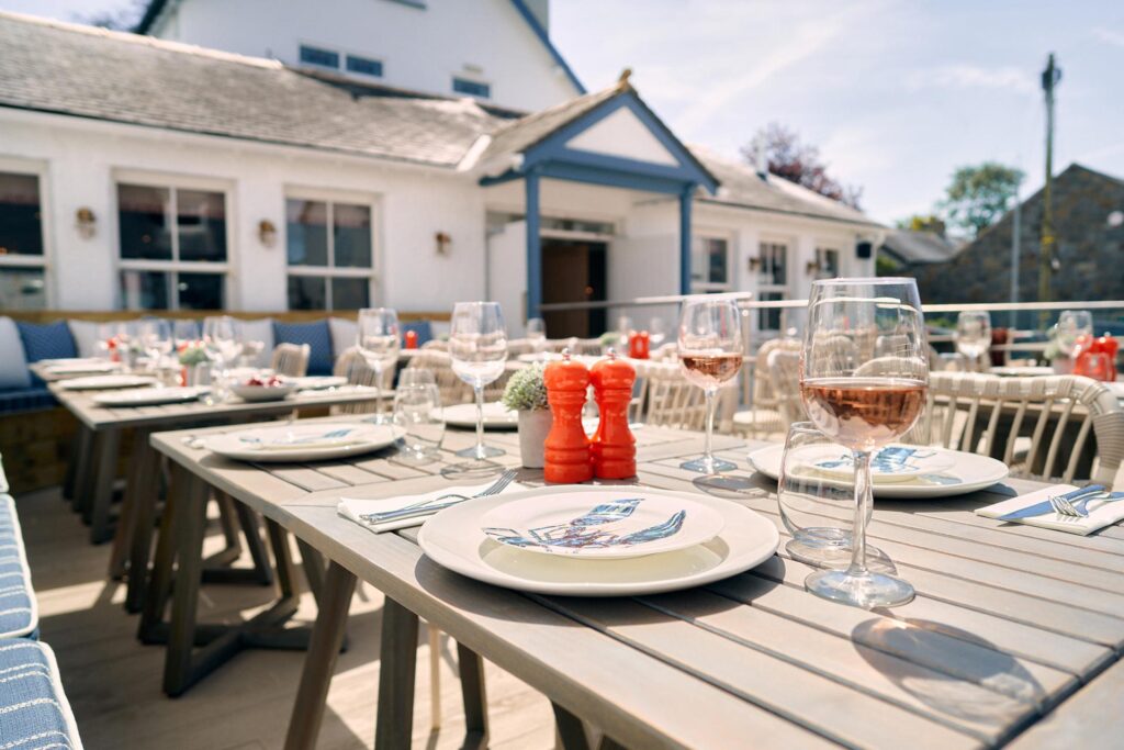 The Potted Lobster restaurant by the sea in Abersoch