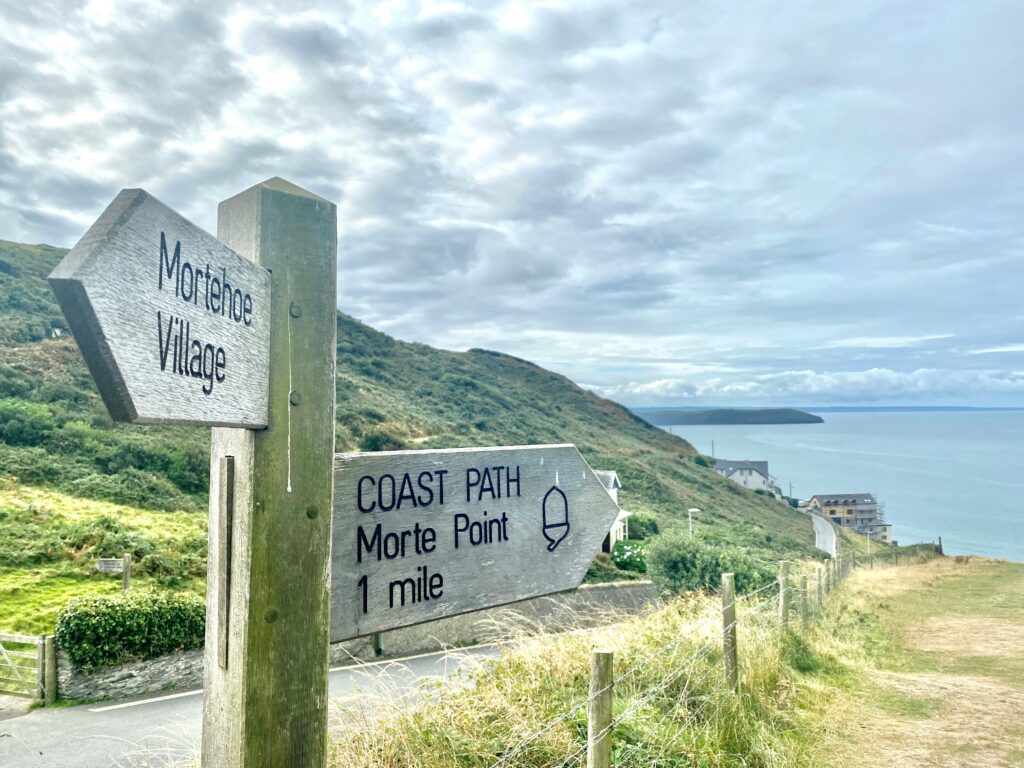 Coastal path in Mortehoe North Devon